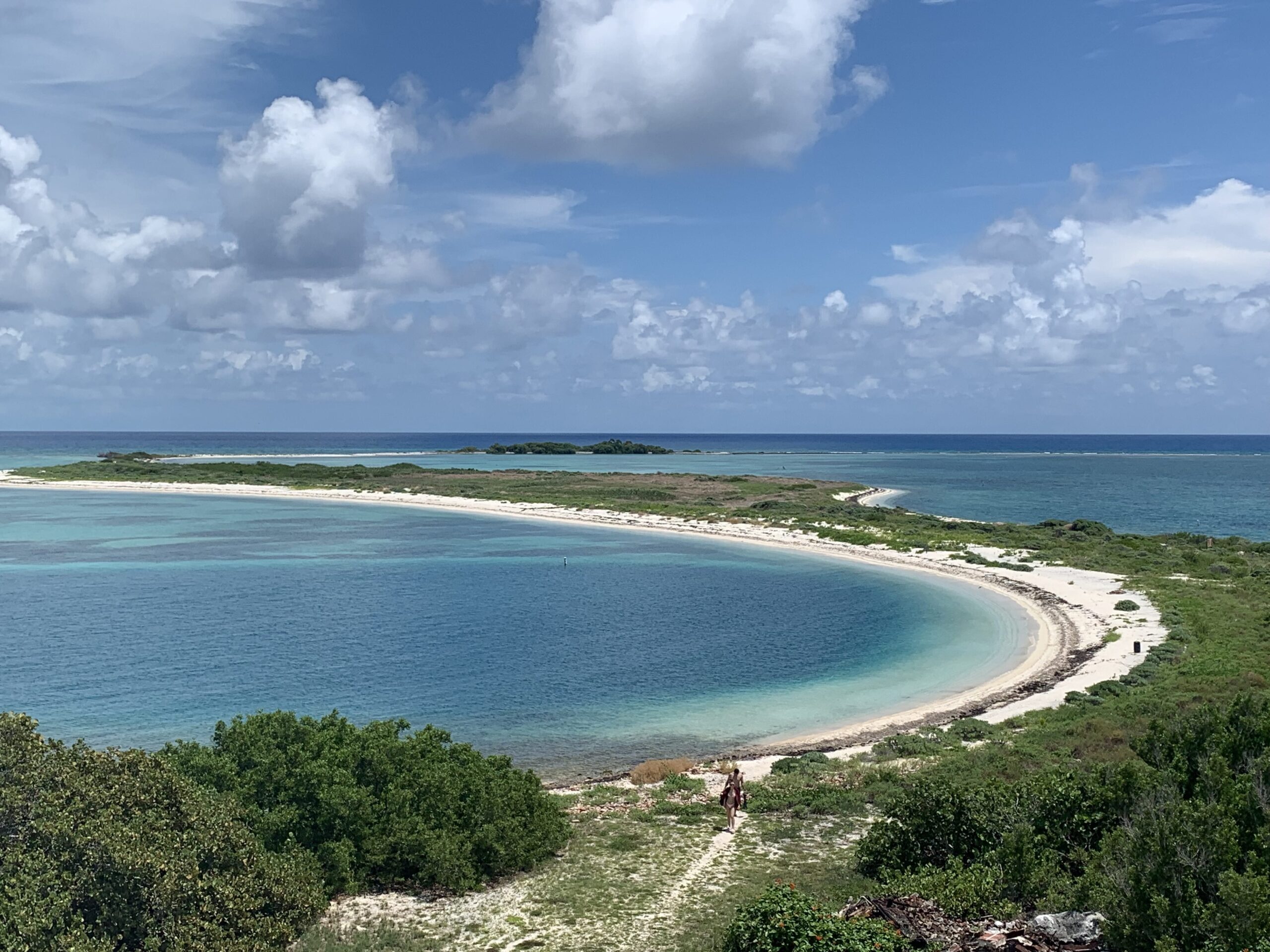Spiaggia di sabbia a Dry Tortugas - Florida