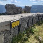 Trincea della Grande Guerra sulla linea del Pal Piccolo