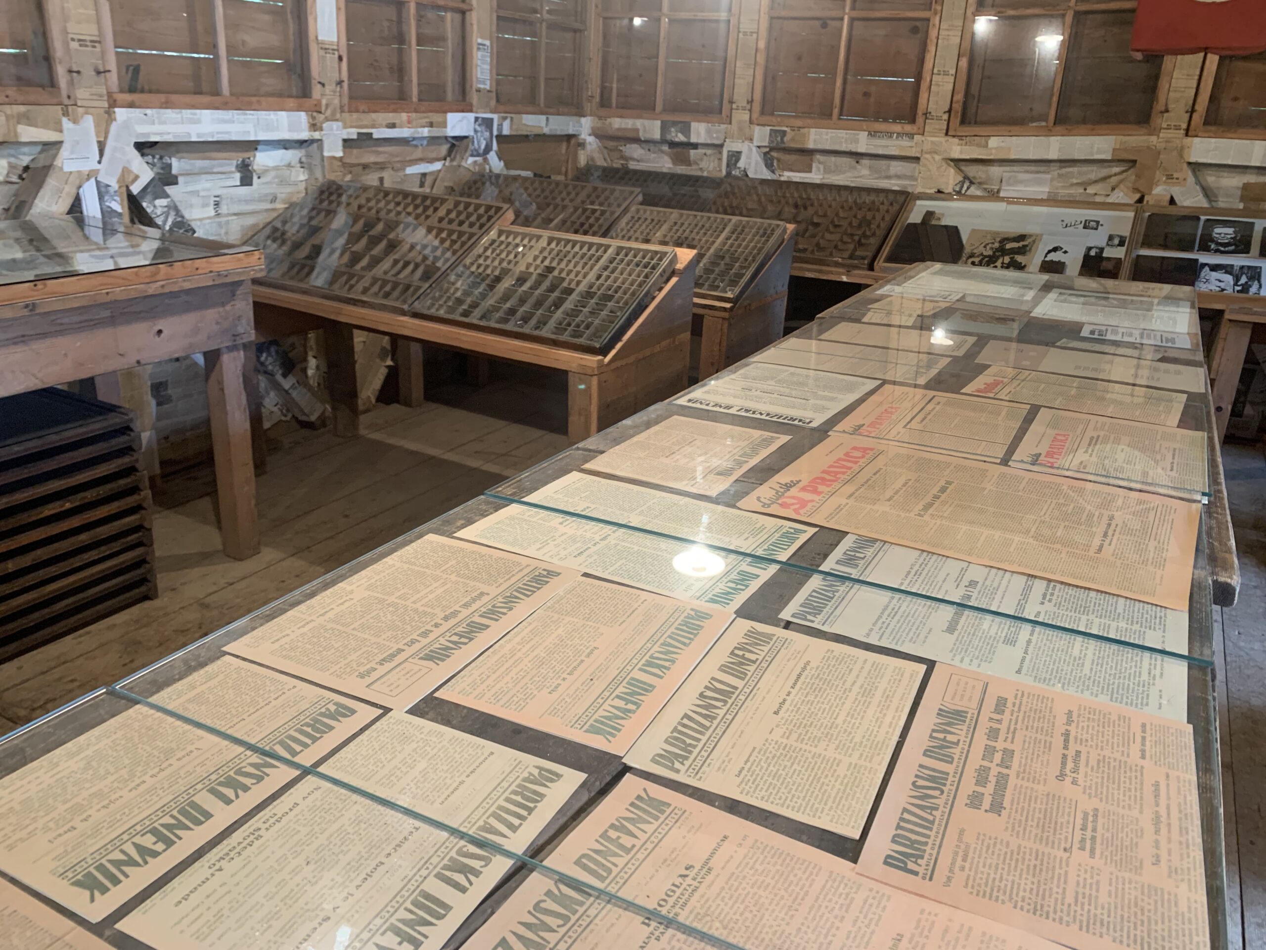 Museo nella Tipografia Partigiana Slovenija - Copie Partizanski Dnevnik