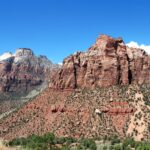 rocce rosse a Zion lungo la UT9 - Utah