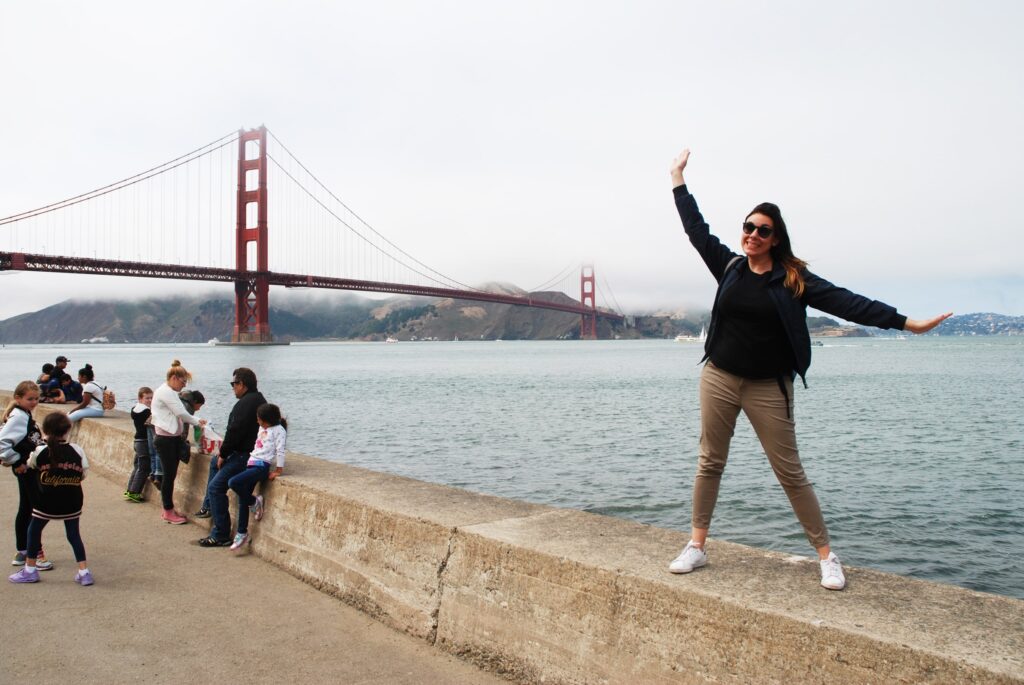Giada davanti il Golden Gate Bridge - San Francisco - California