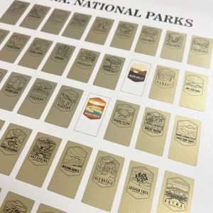 Scratch off map parchi nazionali